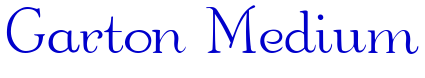 Garton Medium шрифт